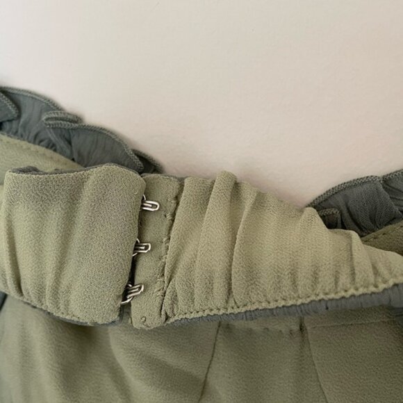 NEW Reformation Cebba Elegant Maxi Dress Green Moss | size 0 - Picture 12 of 15